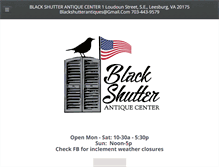 Tablet Screenshot of blackshutterantiques.com